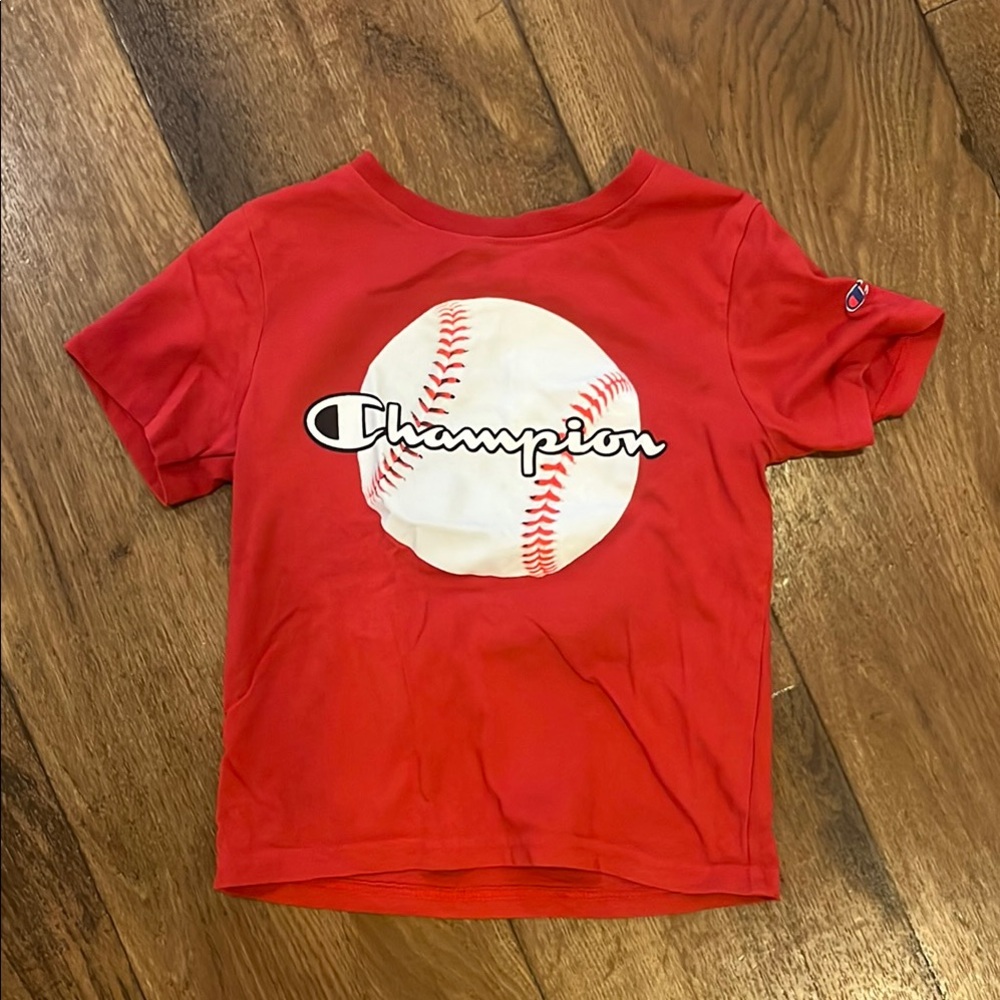 Champion Kids Red Baseball T-Shirt